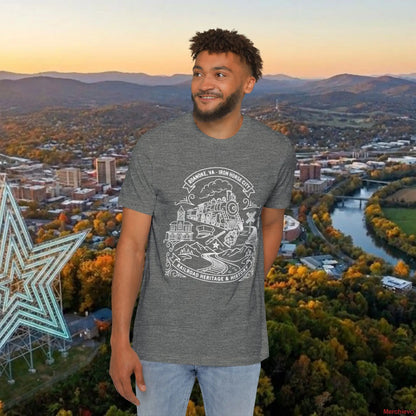 Heritage Scenic T-Shirt — Rail Road Heritage & History Graphic Tee Deep Heather / XS T-Shirt