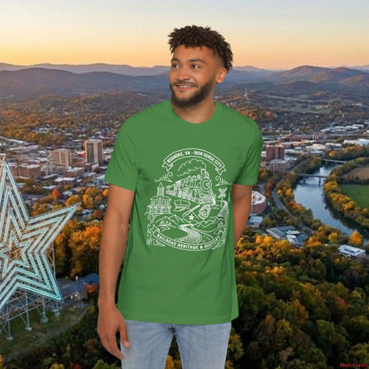 Heritage Scenic T-Shirt — Rail Road Heritage & History Graphic Tee Leaf / L T-Shirt