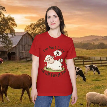 Lazy Sheep T-Shirt - On Farm Time