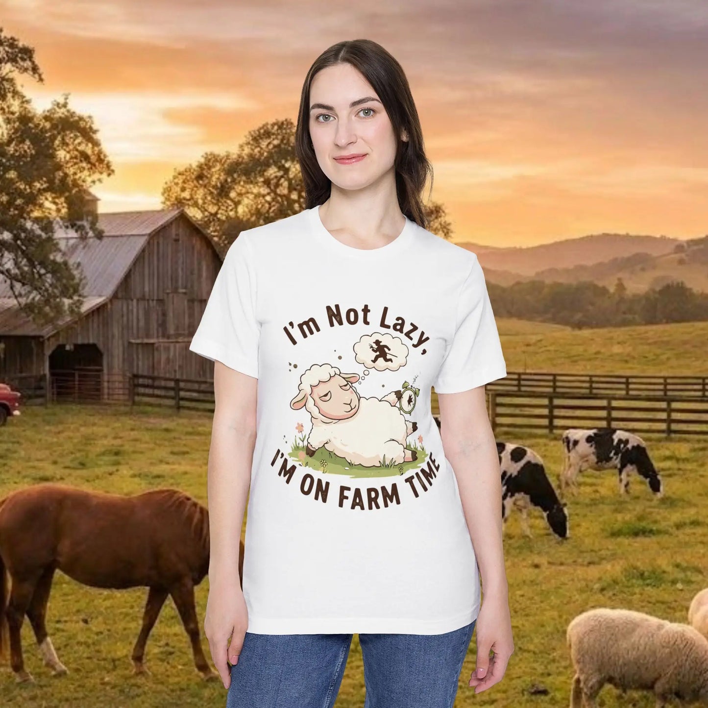Lazy Sheep T-Shirt - On Farm Time