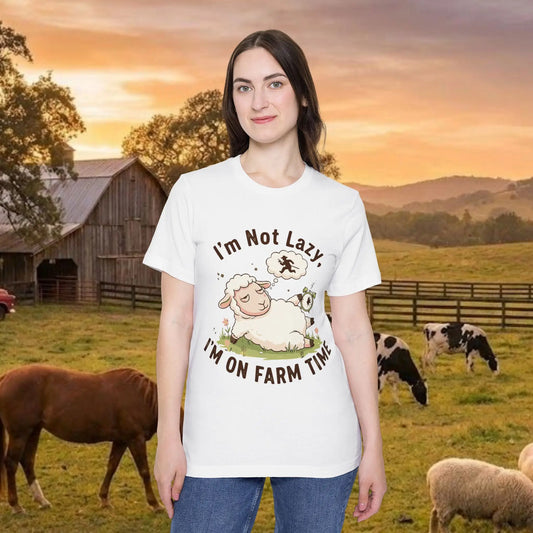 Lazy Sheep T-Shirt - On Farm Time
