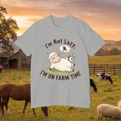 Lazy Sheep T-Shirt - On Farm Time