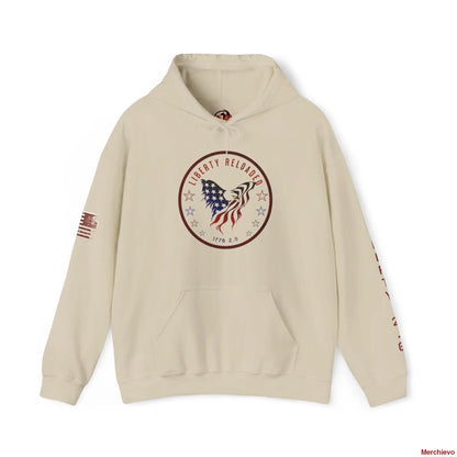 Liberty 2.0 - Heritage Eagle Crest - Heavy Blend Patriotic Hoodie Light Hoodie