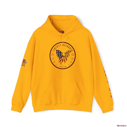 Liberty 2.0 - Heritage Eagle Crest - Heavy Blend Patriotic Hoodie Light Hoodie