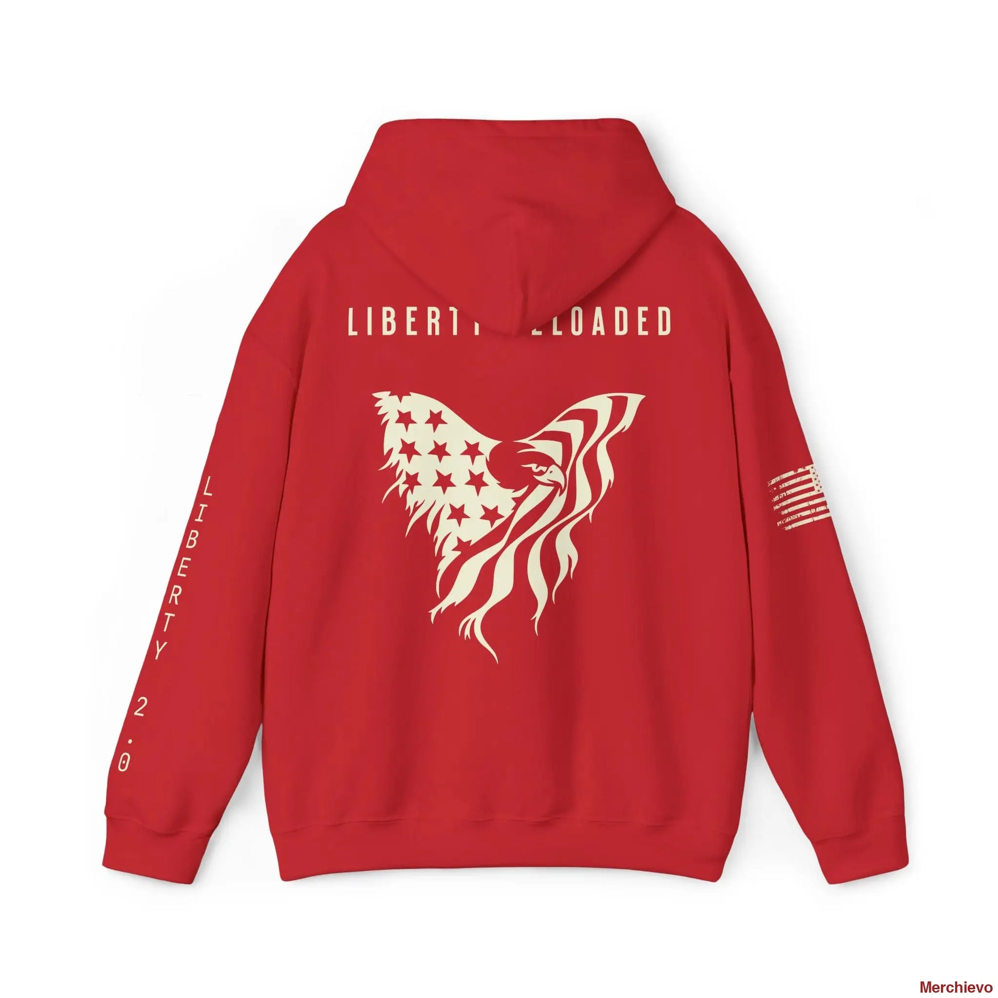 Liberty 2.0 // Heritage Eagle Crest - Heavy Blend Patriotic Streetwear Hoodie Hoodie