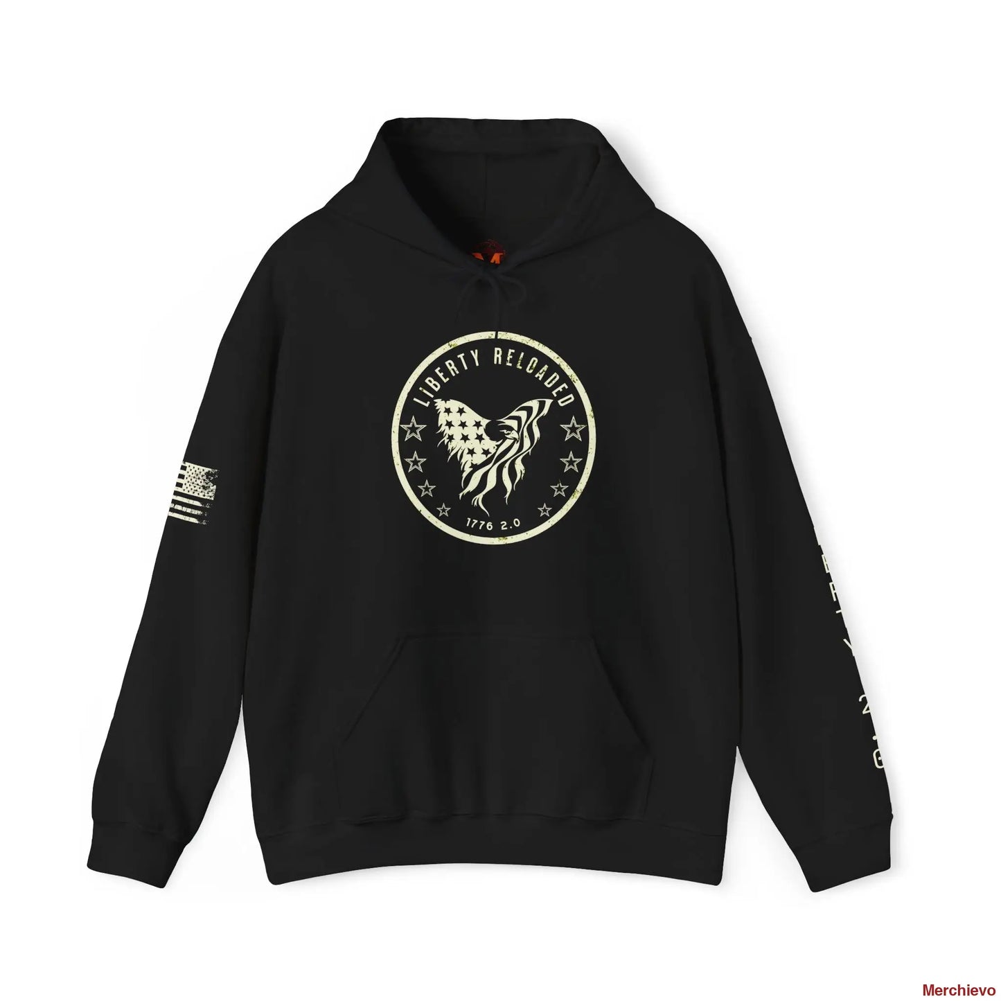 Liberty 2.0 // Heritage Eagle Crest - Heavy Blend Patriotic Streetwear Hoodie Hoodie