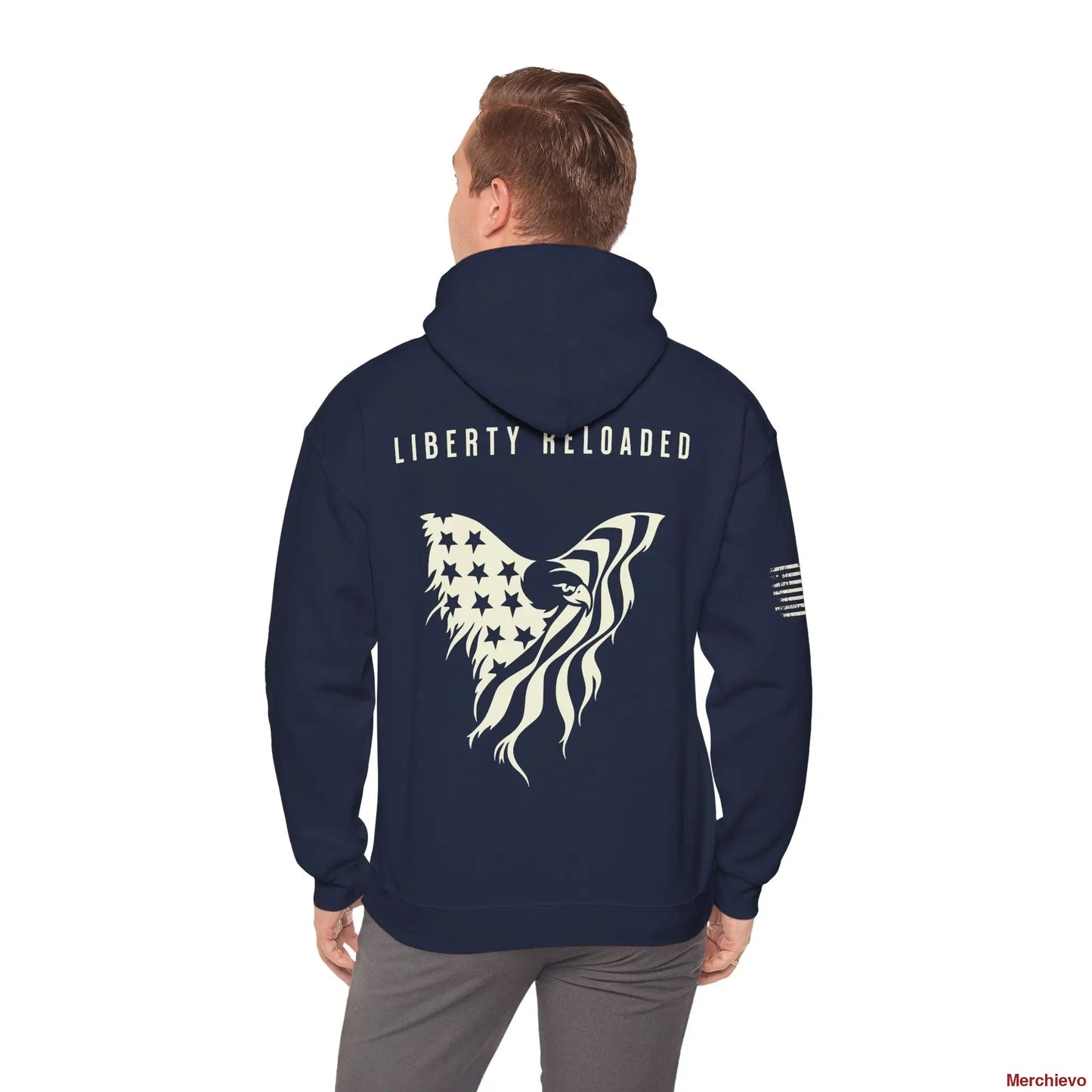 Liberty 2.0 // Heritage Eagle Crest - Heavy Blend Patriotic Streetwear Hoodie Hoodie