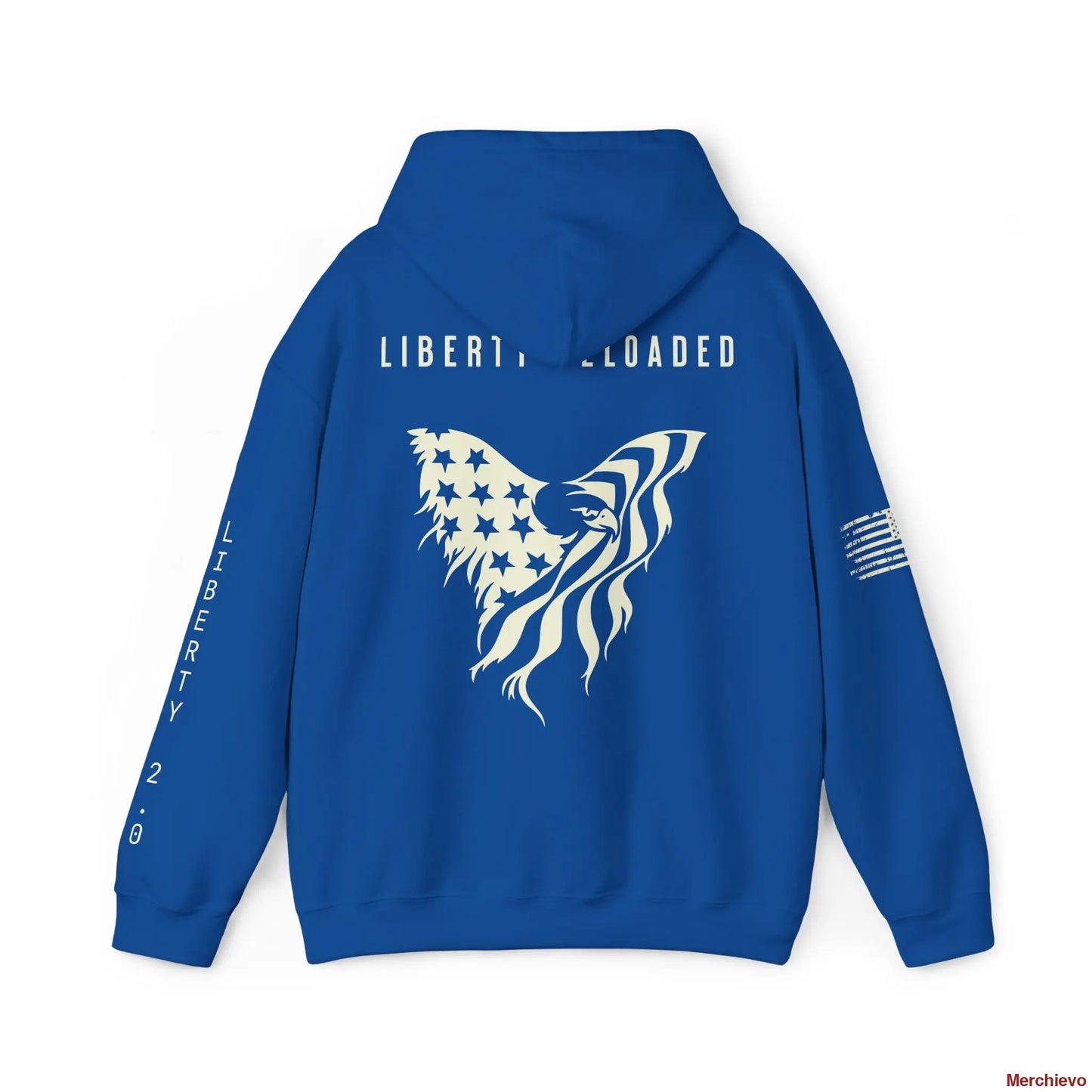 Liberty 2.0 // Heritage Eagle Crest - Heavy Blend Patriotic Streetwear Hoodie Hoodie