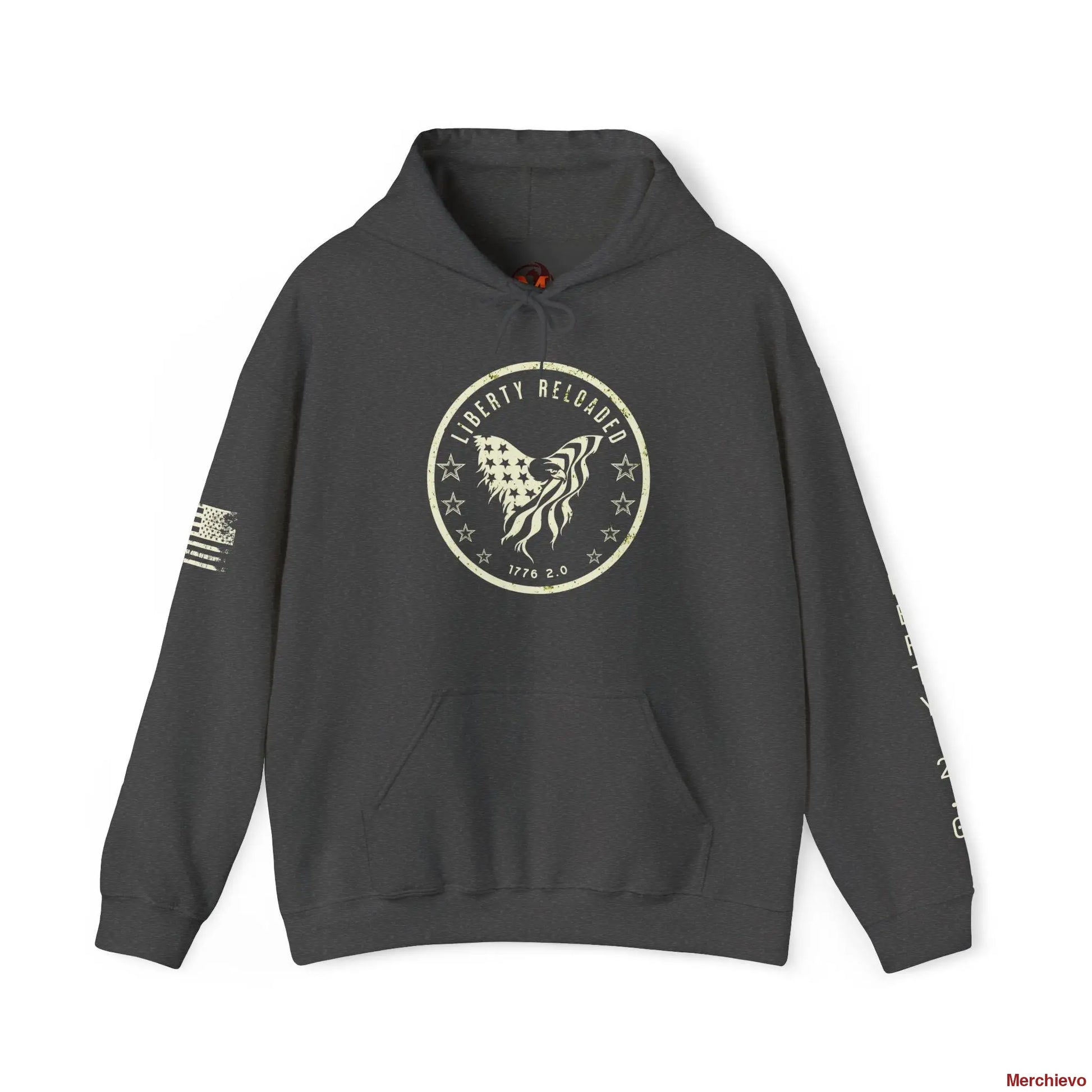 Liberty 2.0 // Heritage Eagle Crest - Heavy Blend Patriotic Streetwear Hoodie Hoodie