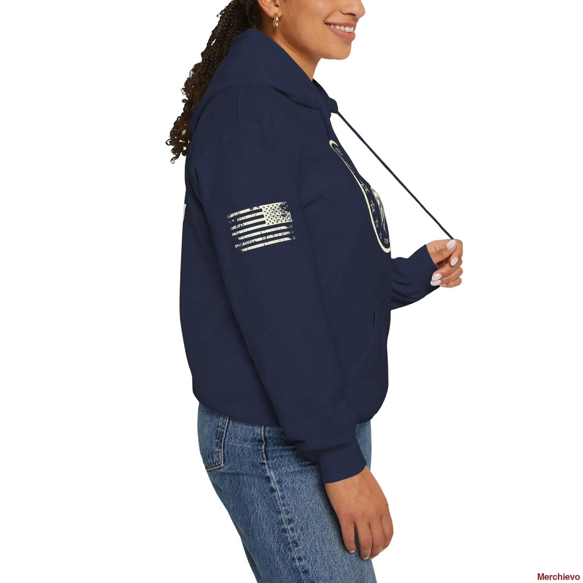 Liberty 2.0 // Heritage Eagle Crest - Heavy Blend Patriotic Streetwear Hoodie Hoodie