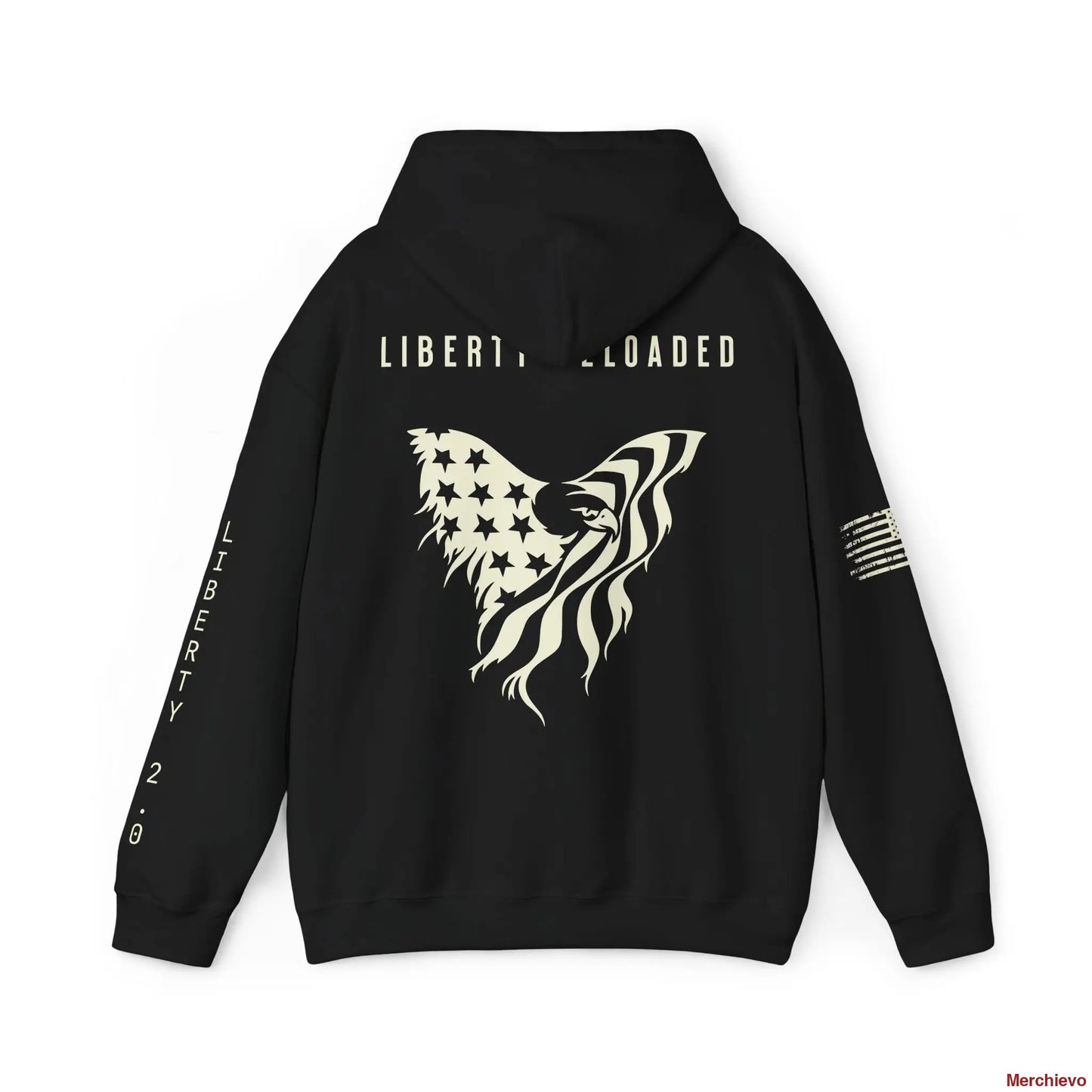 Liberty 2.0 // Heritage Eagle Crest - Heavy Blend Patriotic Streetwear Hoodie Hoodie