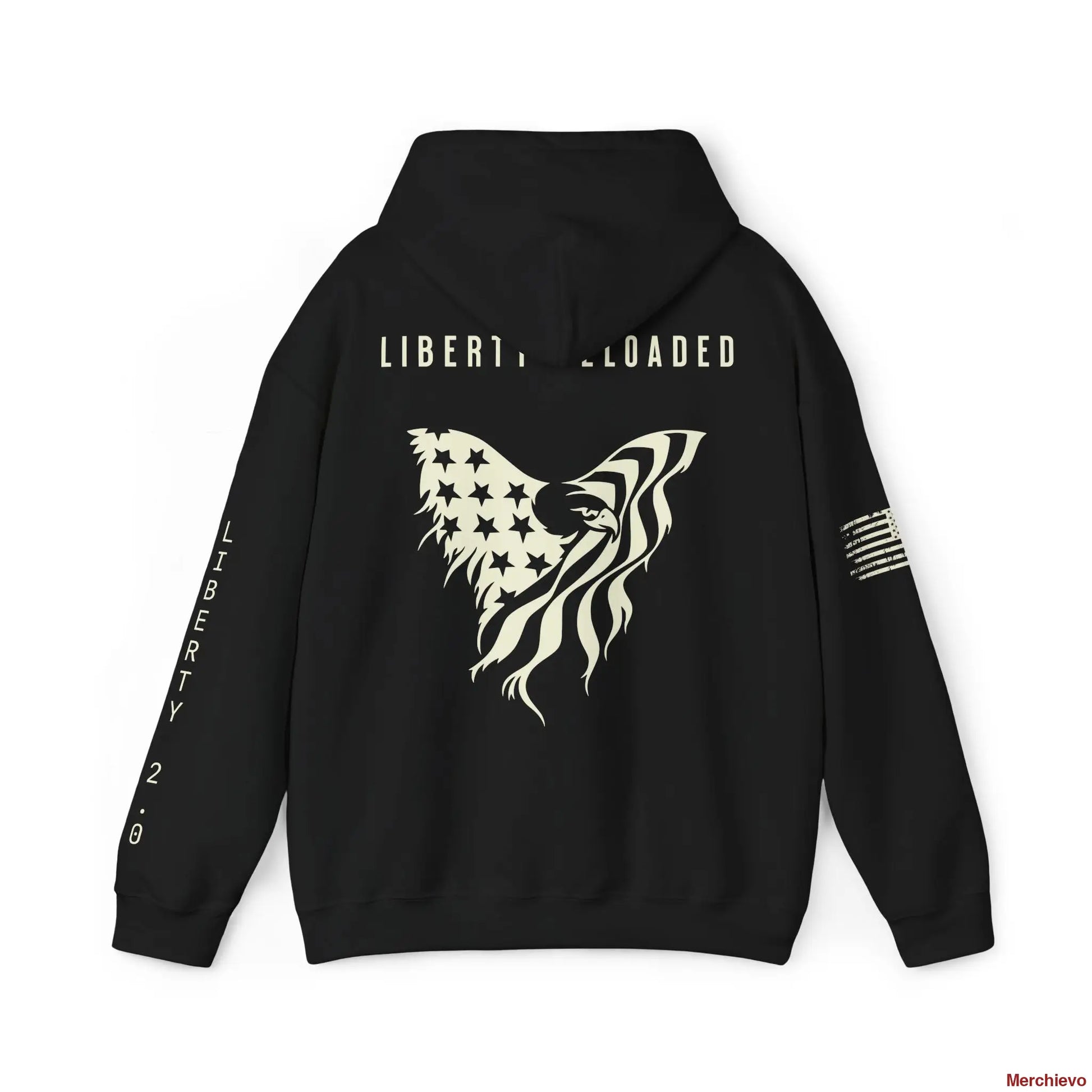 Liberty 2.0 // Heritage Eagle Crest - Heavy Blend Patriotic Streetwear Hoodie Hoodie
