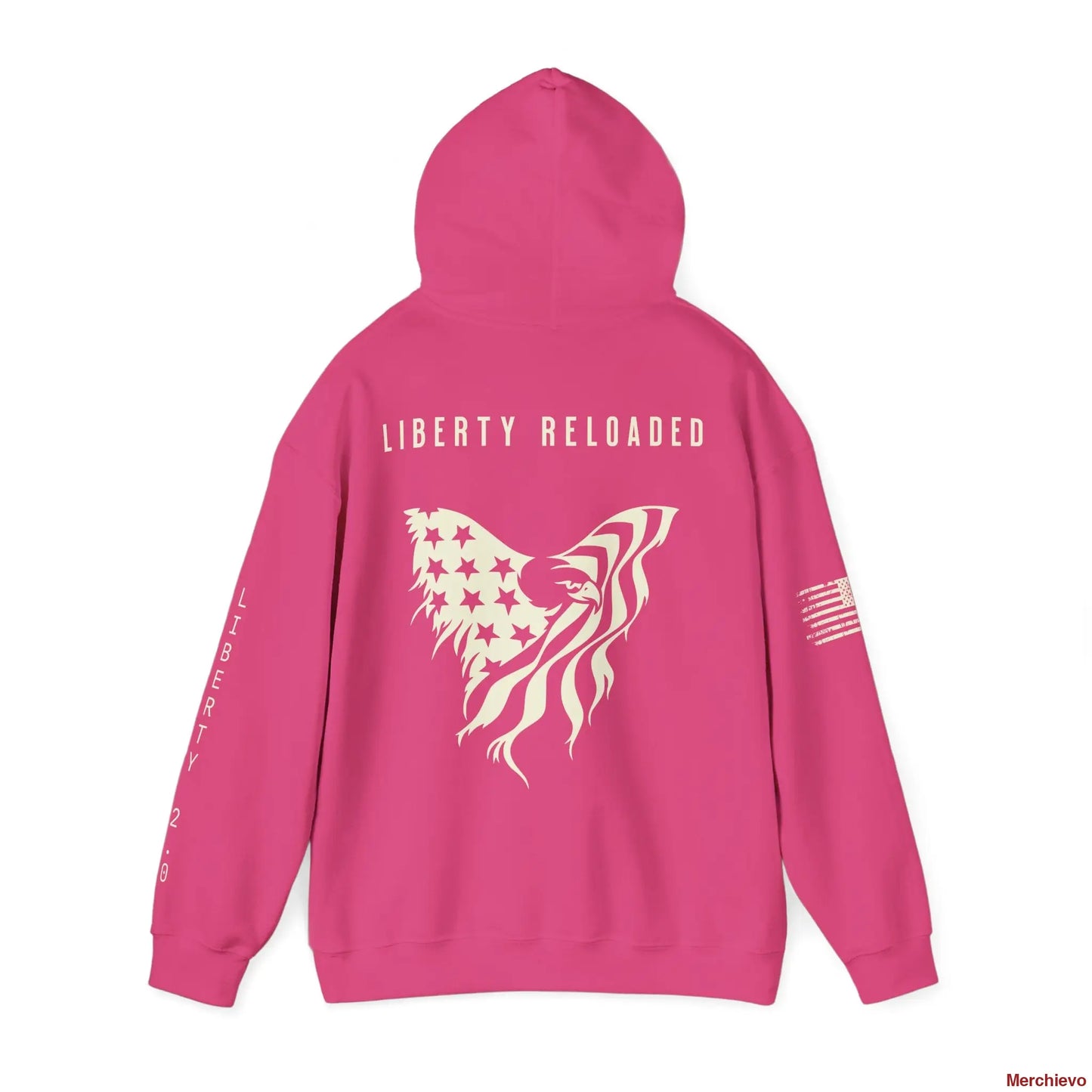 Liberty 2.0 // Heritage Eagle Crest - Heavy Blend Patriotic Streetwear Hoodie Hoodie