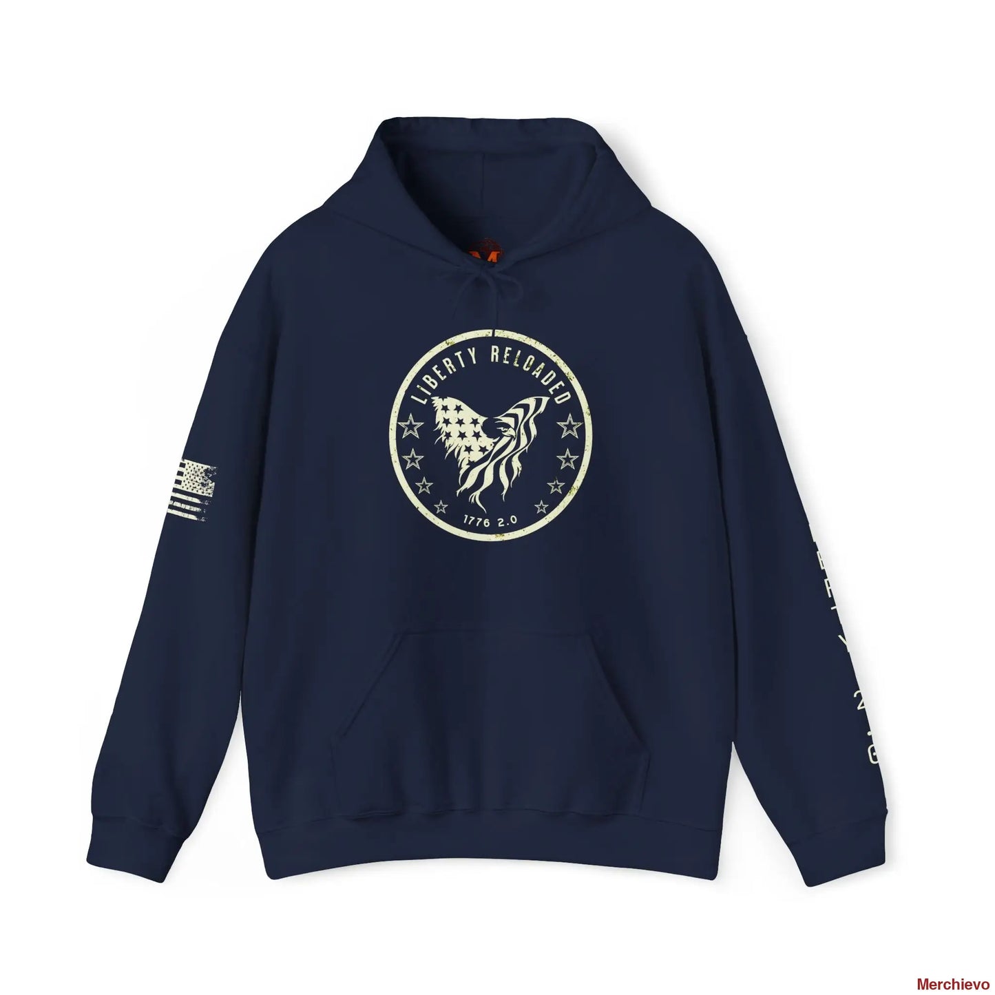 Liberty 2.0 // Heritage Eagle Crest - Heavy Blend Patriotic Streetwear Hoodie Hoodie