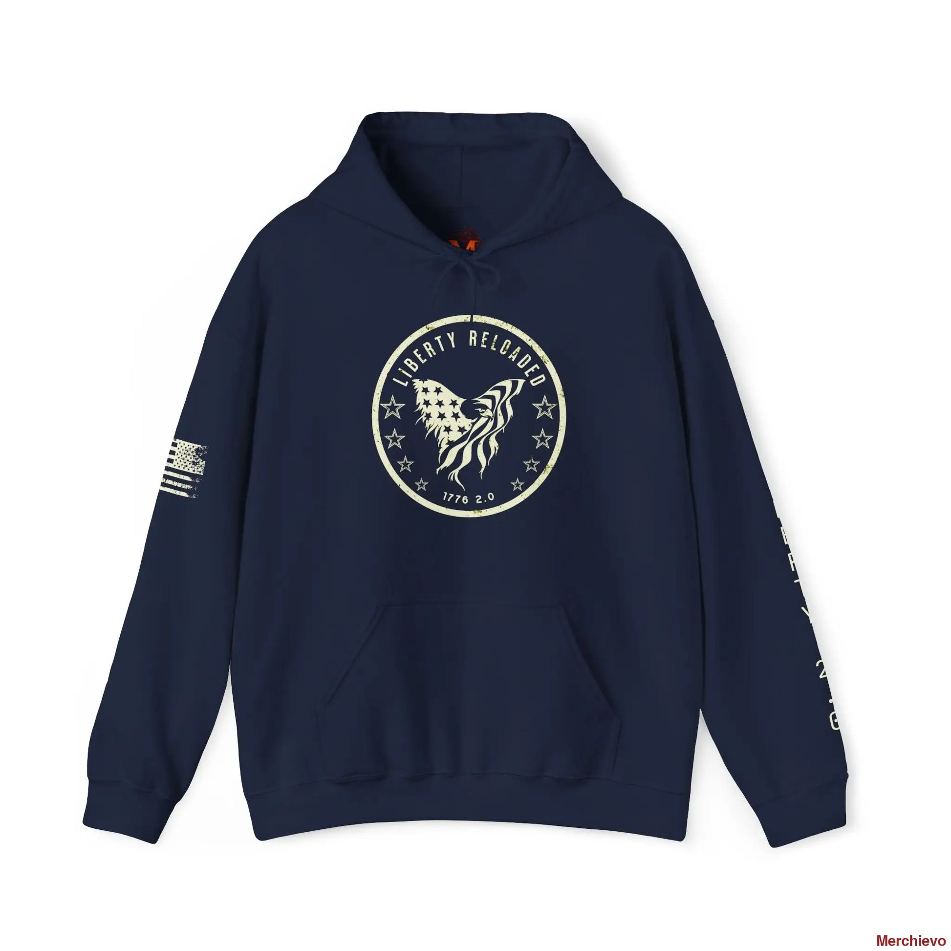 Liberty 2.0 // Heritage Eagle Crest - Heavy Blend Patriotic Streetwear Hoodie Hoodie