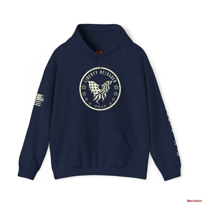 Liberty 2.0 // Heritage Eagle Crest - Heavy Blend Patriotic Streetwear Hoodie Hoodie