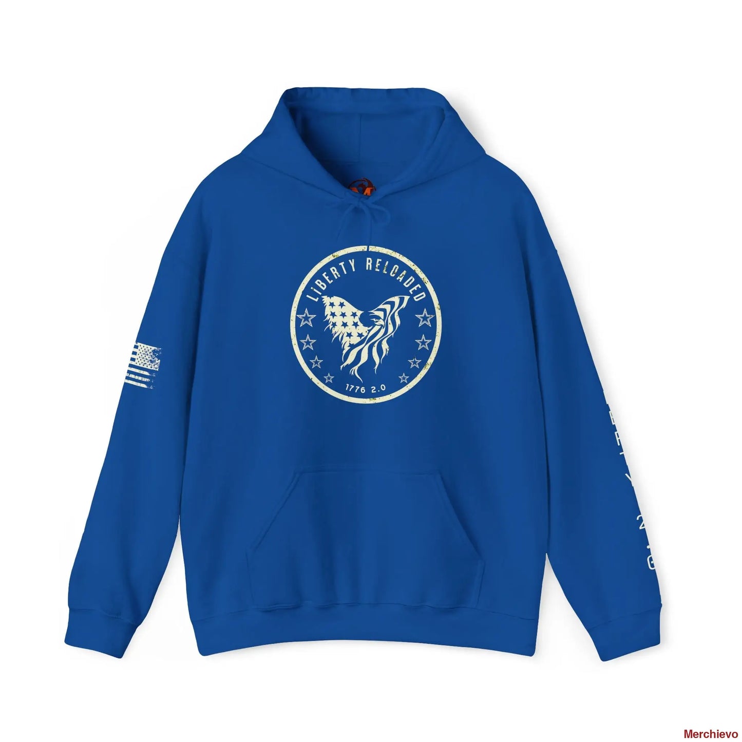 Liberty 2.0 // Heritage Eagle Crest - Heavy Blend Patriotic Streetwear Hoodie Hoodie
