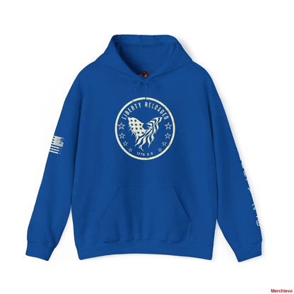 Liberty 2.0 // Heritage Eagle Crest - Heavy Blend Patriotic Streetwear Hoodie Hoodie