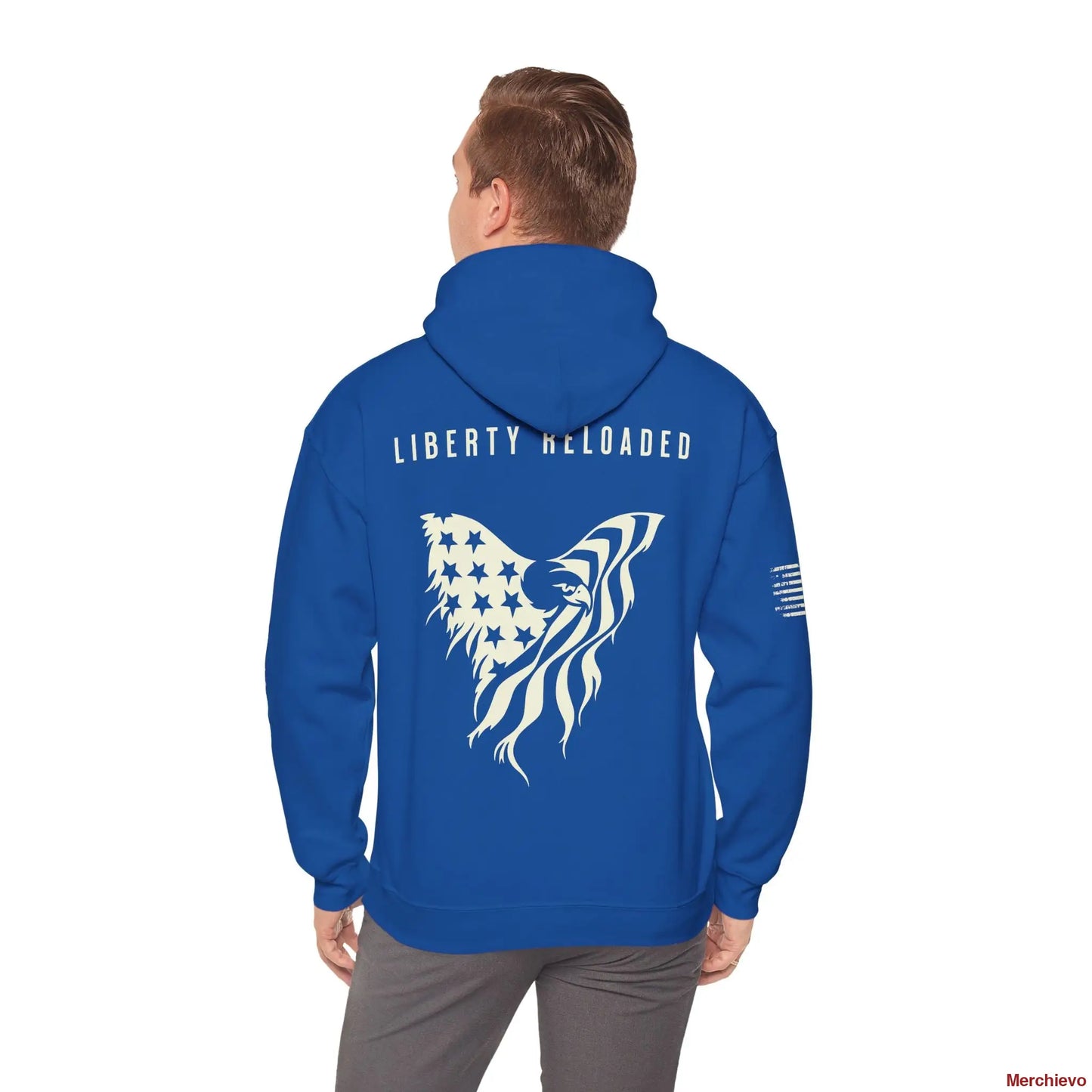Liberty 2.0 // Heritage Eagle Crest - Heavy Blend Patriotic Streetwear Hoodie Hoodie