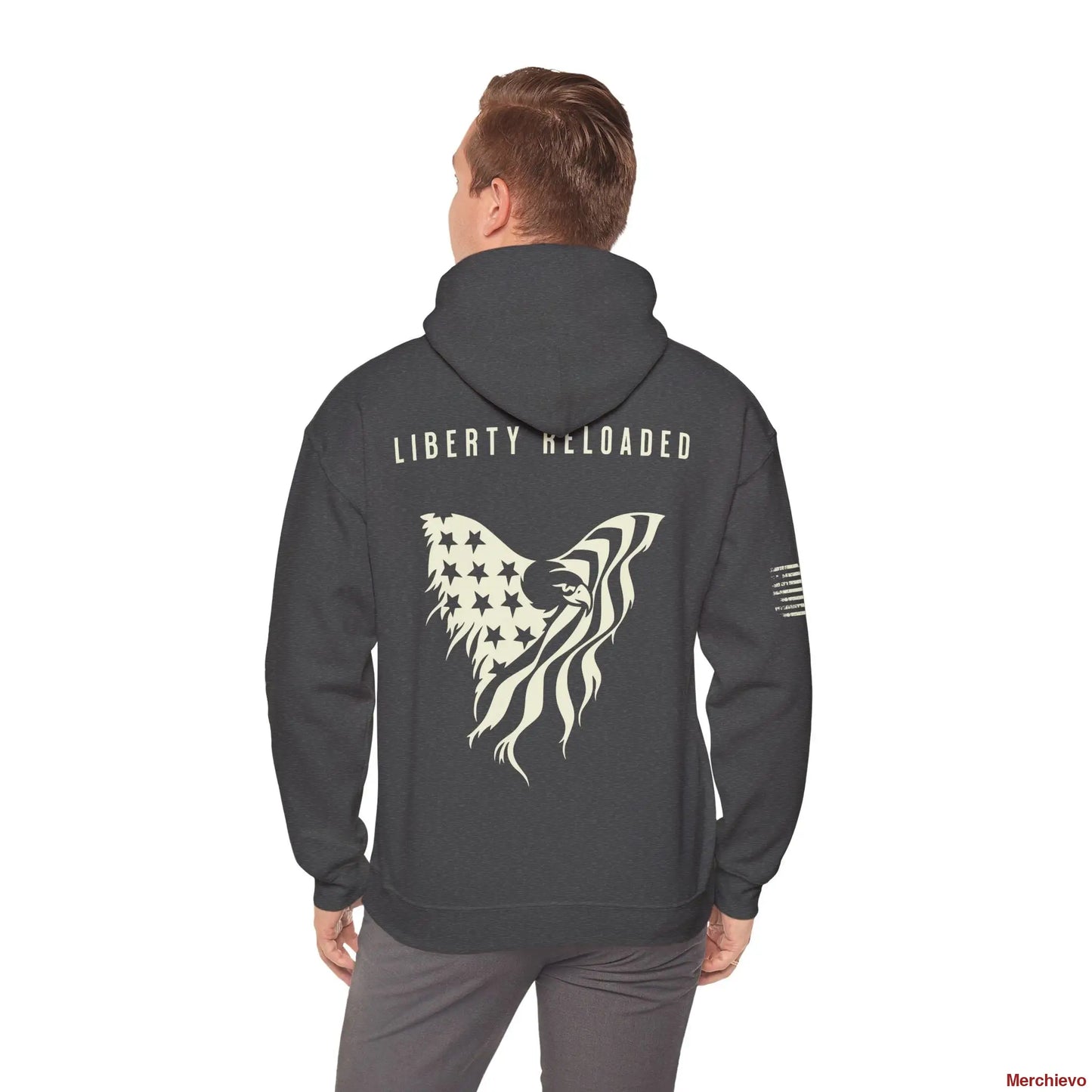 Liberty 2.0 // Heritage Eagle Crest - Heavy Blend Patriotic Streetwear Hoodie Hoodie