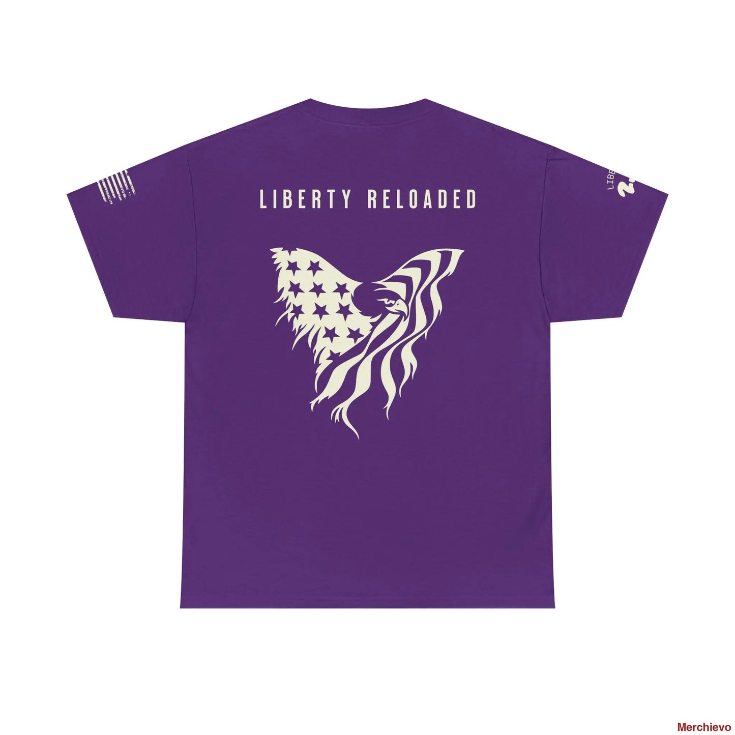 Liberty Reloaded 2.0 - Heritage Eagle Heavyweight Patriotic T-Shirt T-Shirt
