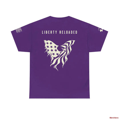 Liberty Reloaded 2.0 - Heritage Eagle Heavyweight Patriotic T-Shirt T-Shirt