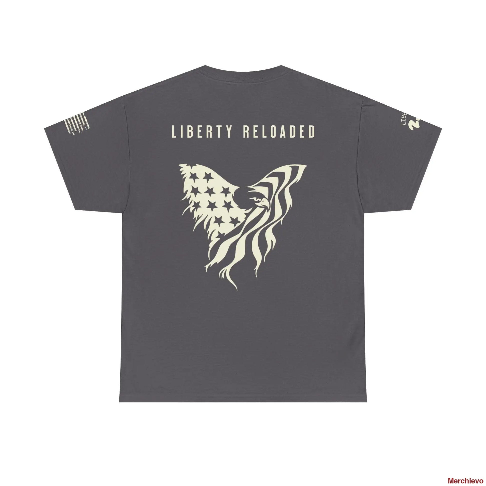 Liberty Reloaded 2.0 - Heritage Eagle Heavyweight Patriotic T-Shirt T-Shirt