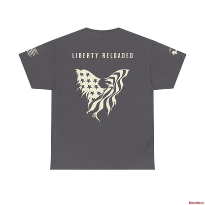 Liberty Reloaded 2.0 - Heritage Eagle Heavyweight Patriotic T-Shirt T-Shirt