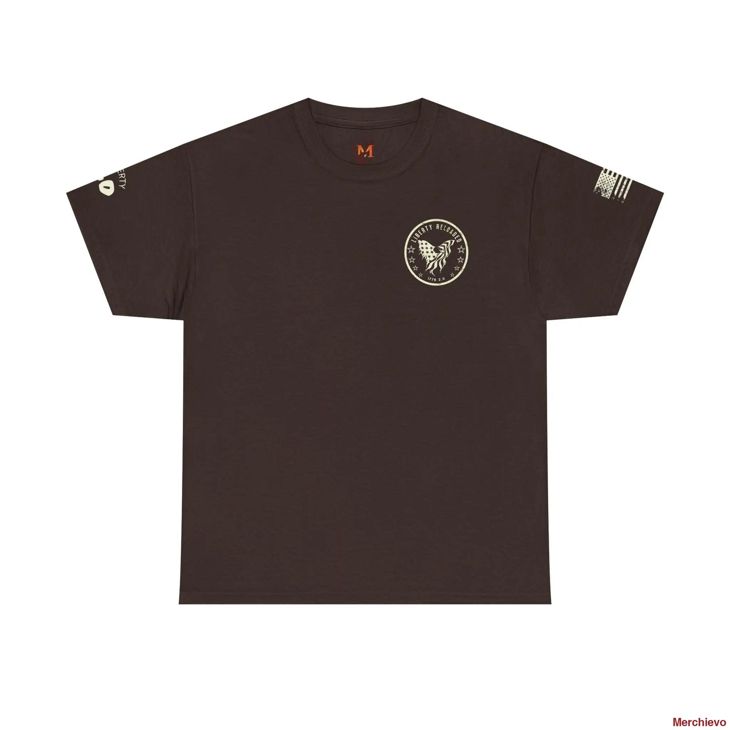 Liberty Reloaded 2.0 - Heritage Eagle Heavyweight Patriotic T-Shirt T-Shirt