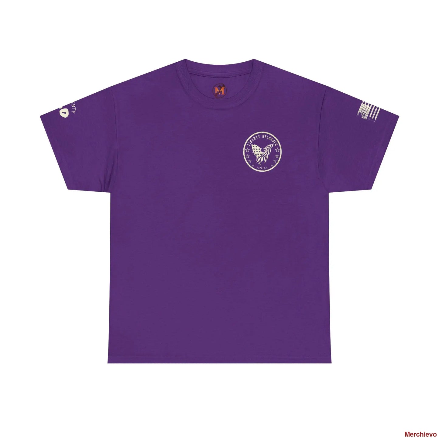 Liberty Reloaded 2.0 - Heritage Eagle Heavyweight Patriotic T-Shirt T-Shirt