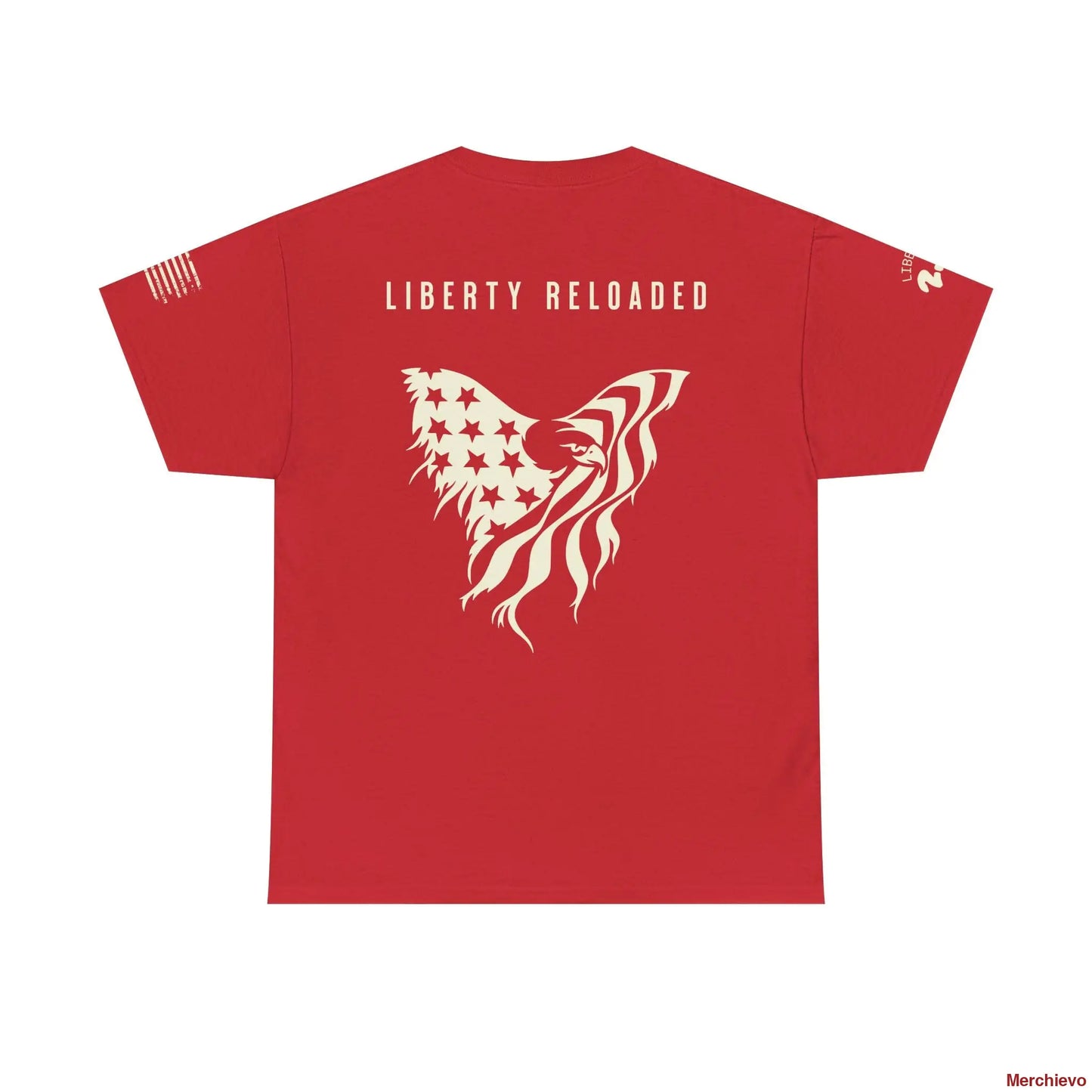 Liberty Reloaded 2.0 - Heritage Eagle Heavyweight Patriotic T-Shirt T-Shirt