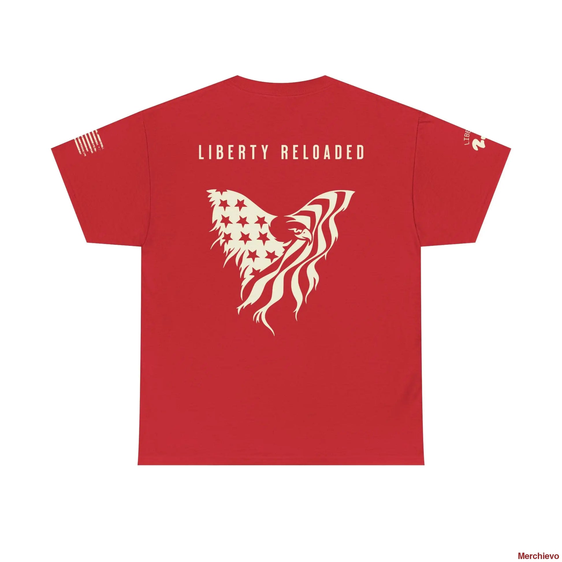 Liberty Reloaded 2.0 - Heritage Eagle Heavyweight Patriotic T-Shirt T-Shirt