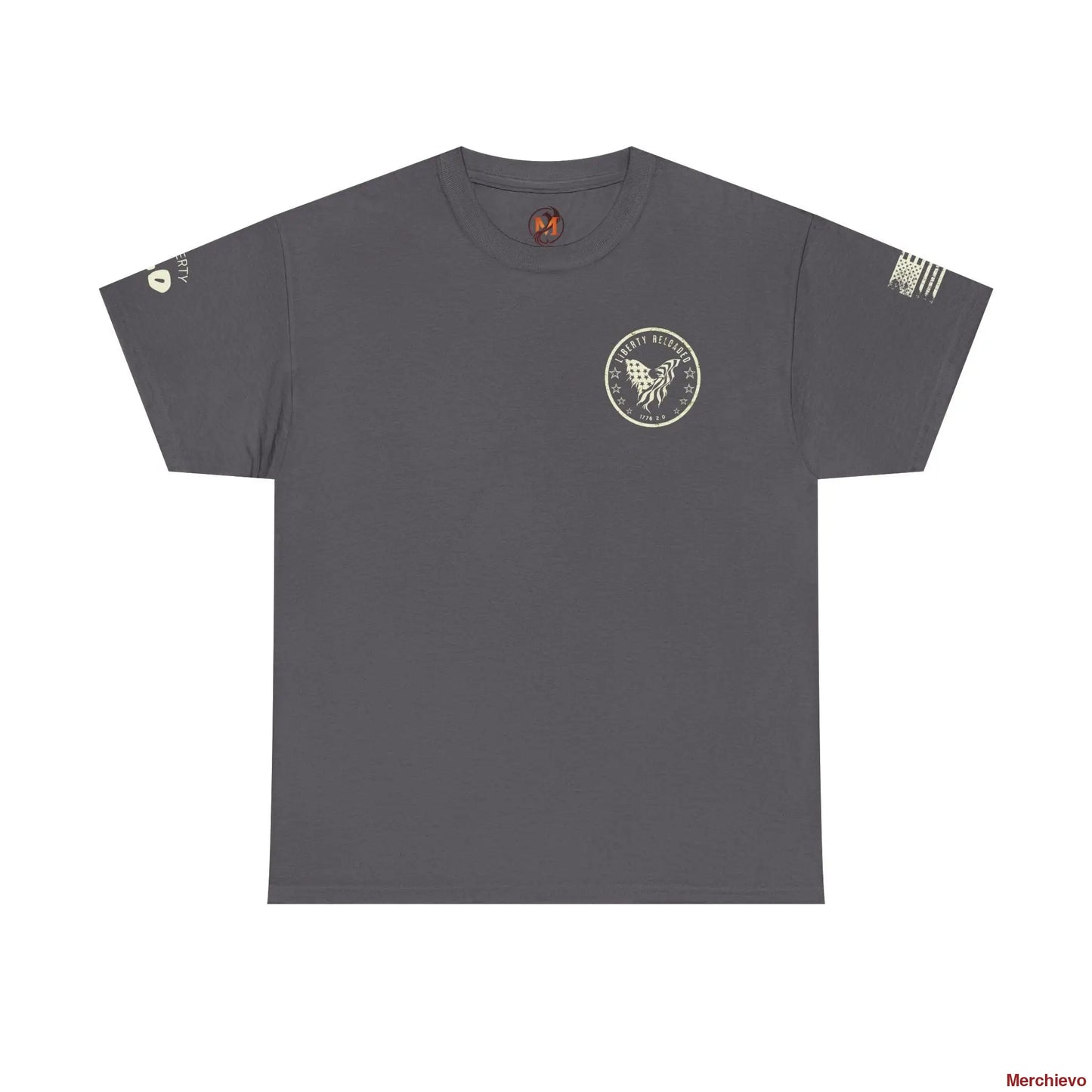 Liberty Reloaded 2.0 - Heritage Eagle Heavyweight Patriotic T-Shirt T-Shirt