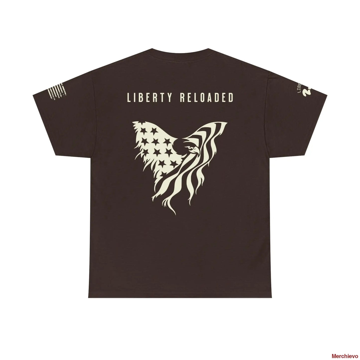 Liberty Reloaded 2.0 - Heritage Eagle Heavyweight Patriotic T-Shirt T-Shirt
