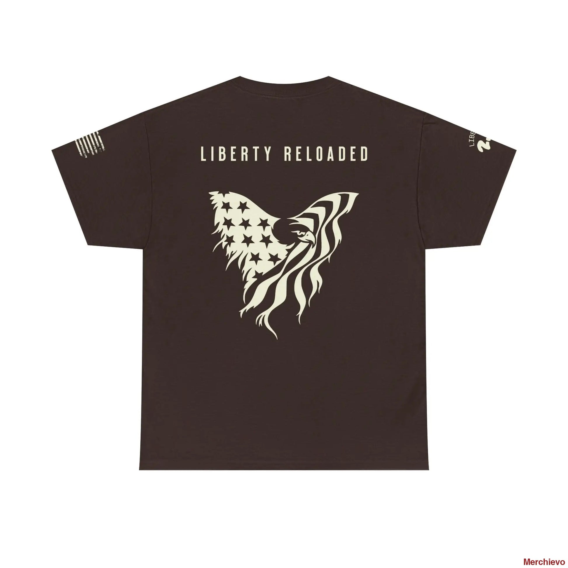 Liberty Reloaded 2.0 - Heritage Eagle Heavyweight Patriotic T-Shirt T-Shirt