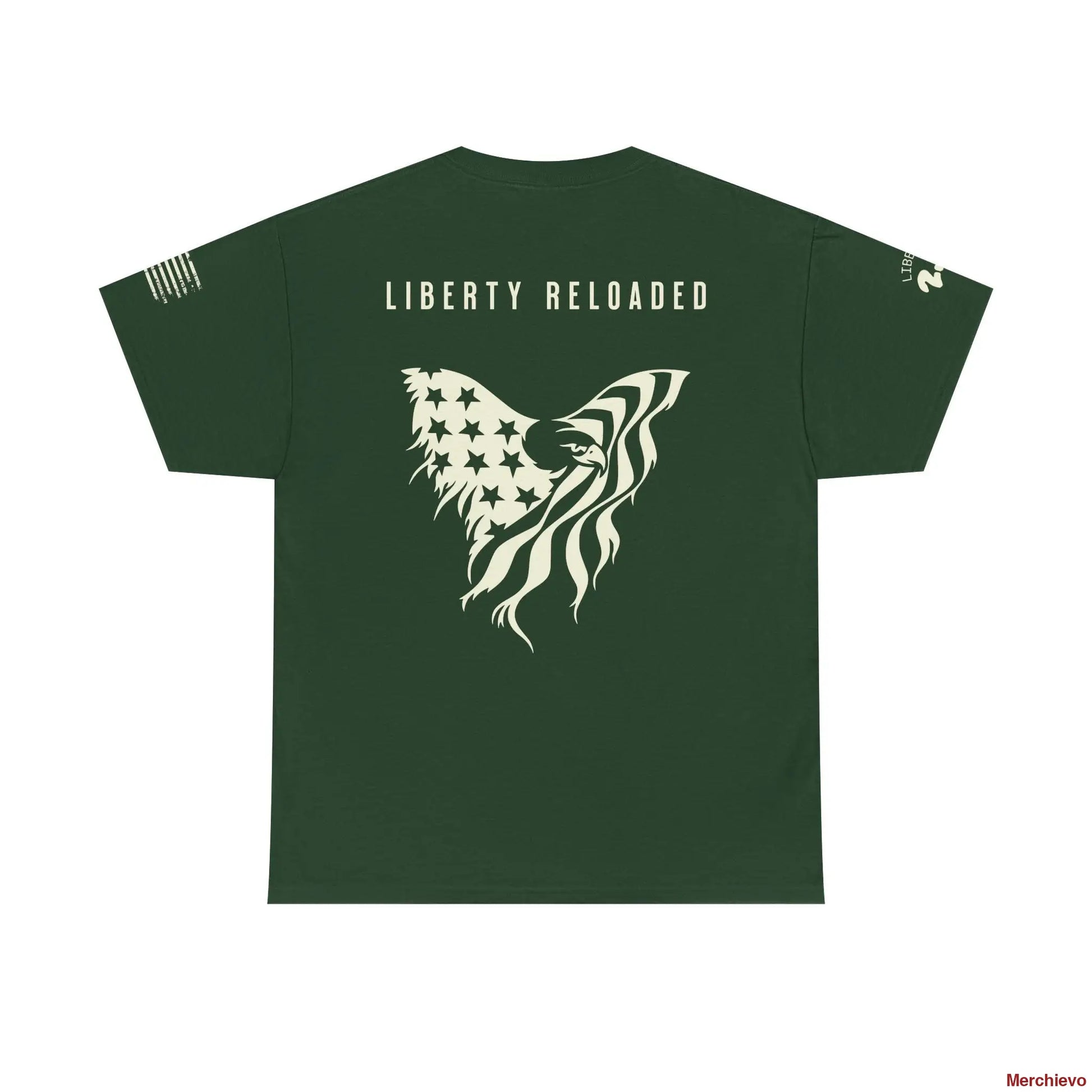 Liberty Reloaded 2.0 - Heritage Eagle Heavyweight Patriotic T-Shirt T-Shirt