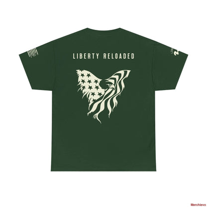 Liberty Reloaded 2.0 - Heritage Eagle Heavyweight Patriotic T-Shirt T-Shirt