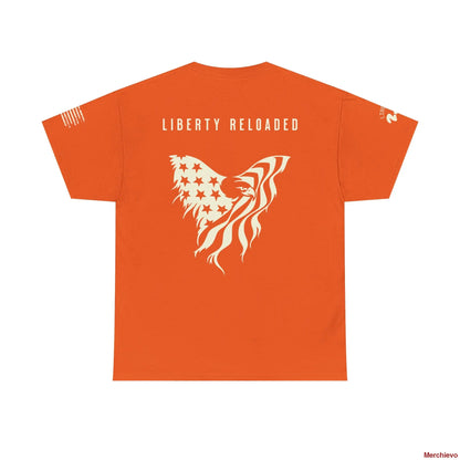 Liberty Reloaded 2.0 - Heritage Eagle Heavyweight Patriotic T-Shirt T-Shirt