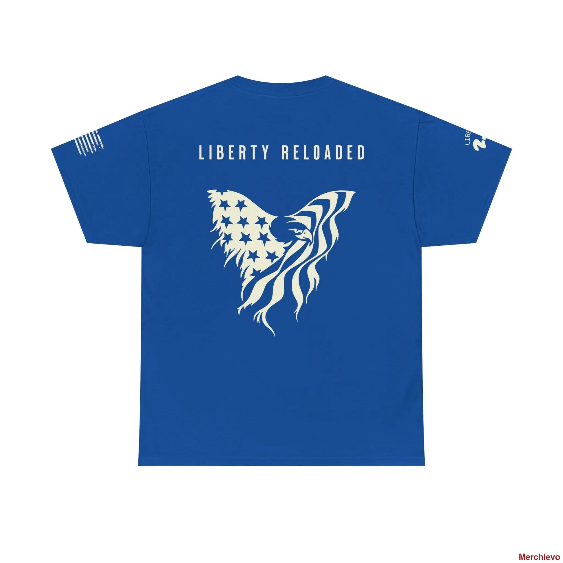 Liberty Reloaded 2.0 - Heritage Eagle Heavyweight Patriotic T-Shirt T-Shirt