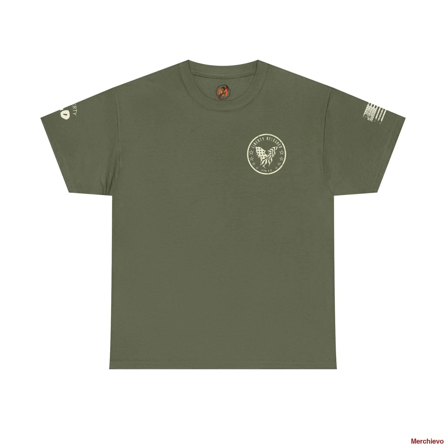 Liberty Reloaded 2.0 - Heritage Eagle Heavyweight Patriotic T-Shirt T-Shirt