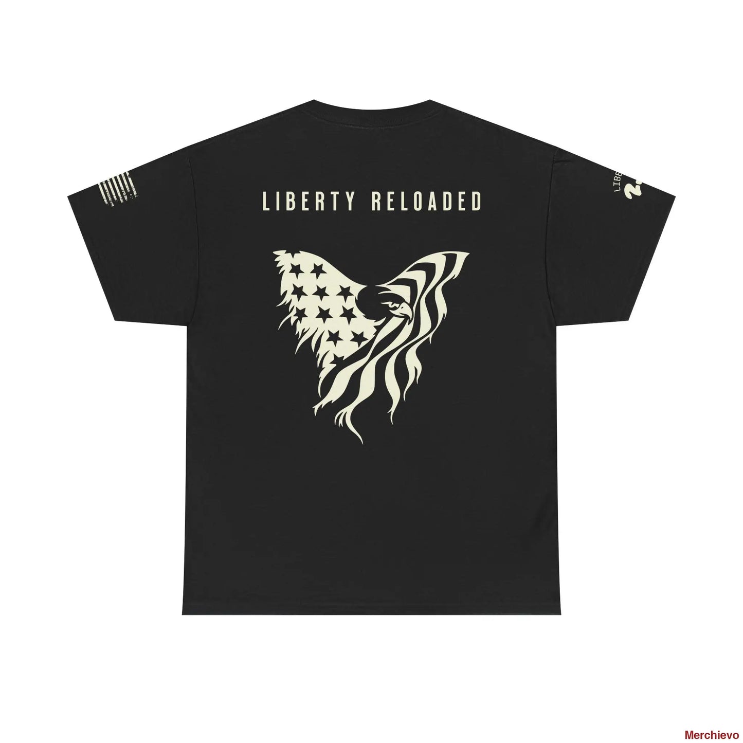 Liberty Reloaded 2.0 - Heritage Eagle Heavyweight Patriotic T-Shirt T-Shirt