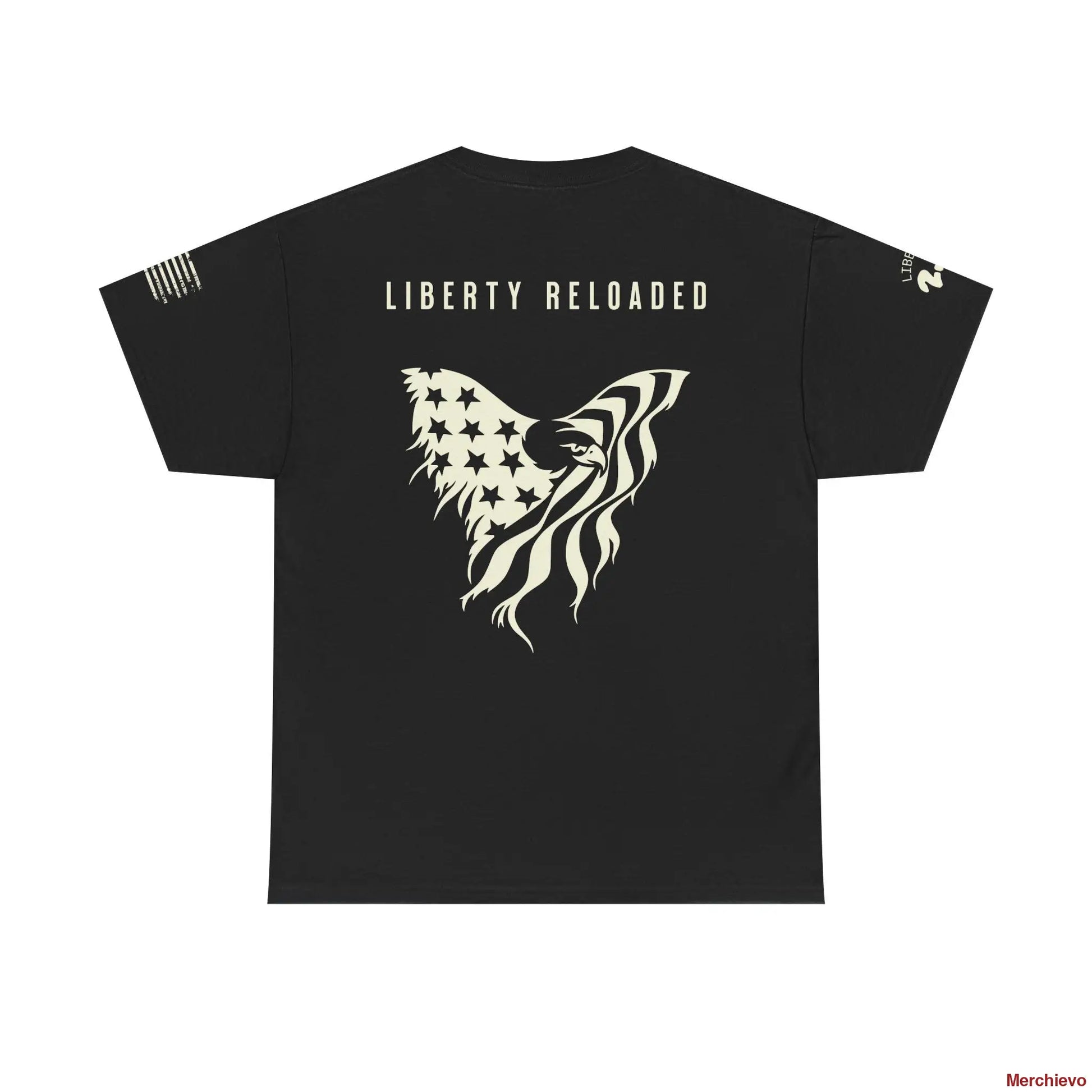 Liberty Reloaded 2.0 - Heritage Eagle Heavyweight Patriotic T-Shirt T-Shirt