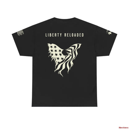 Liberty Reloaded 2.0 - Heritage Eagle Heavyweight Patriotic T-Shirt T-Shirt