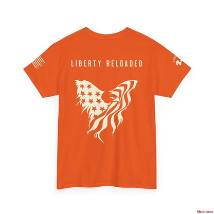 Liberty Reloaded 2.0 - Heritage Eagle Heavyweight Patriotic T-Shirt T-Shirt
