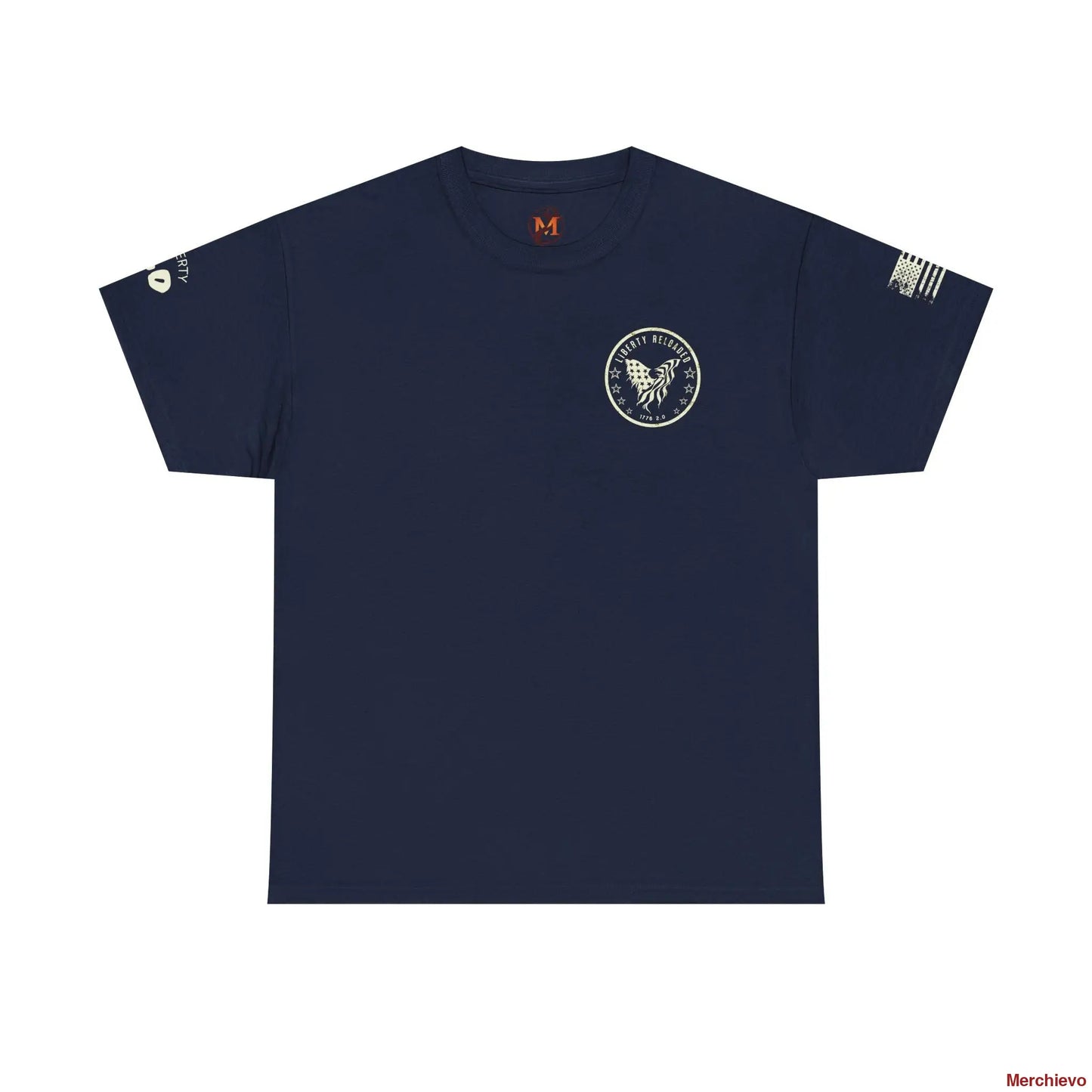 Liberty Reloaded 2.0 - Heritage Eagle Heavyweight Patriotic T-Shirt T-Shirt