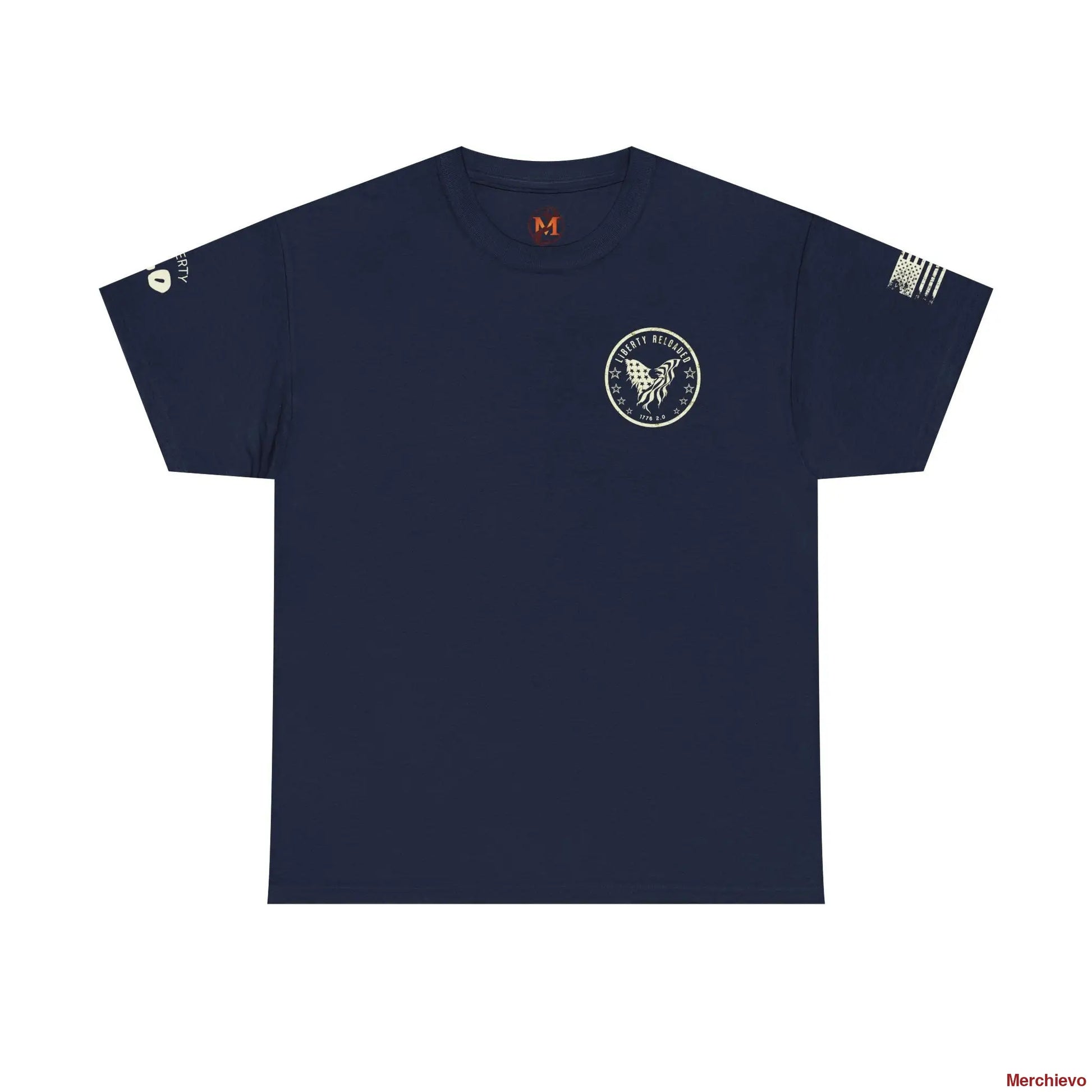 Liberty Reloaded 2.0 - Heritage Eagle Heavyweight Patriotic T-Shirt T-Shirt