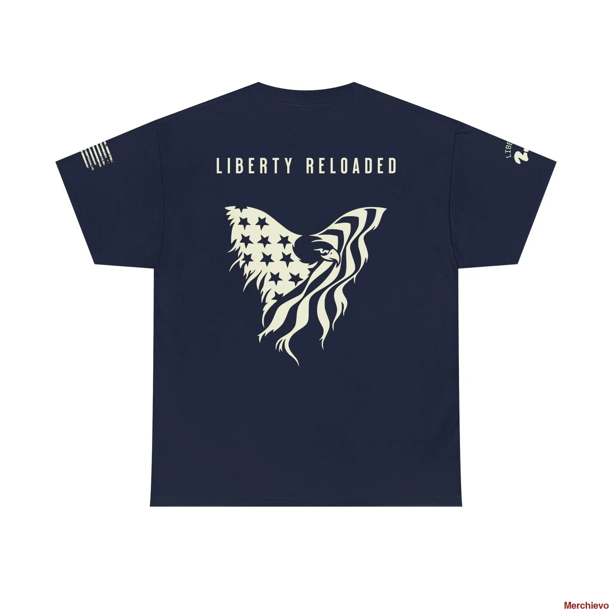 Liberty Reloaded 2.0 - Heritage Eagle Heavyweight Patriotic T-Shirt T-Shirt