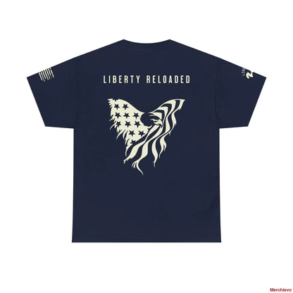 Liberty Reloaded 2.0 - Heritage Eagle Heavyweight Patriotic T-Shirt T-Shirt