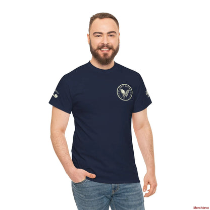Liberty Reloaded 2.0 - Heritage Eagle Heavyweight Patriotic T-Shirt Navy / S T-Shirt