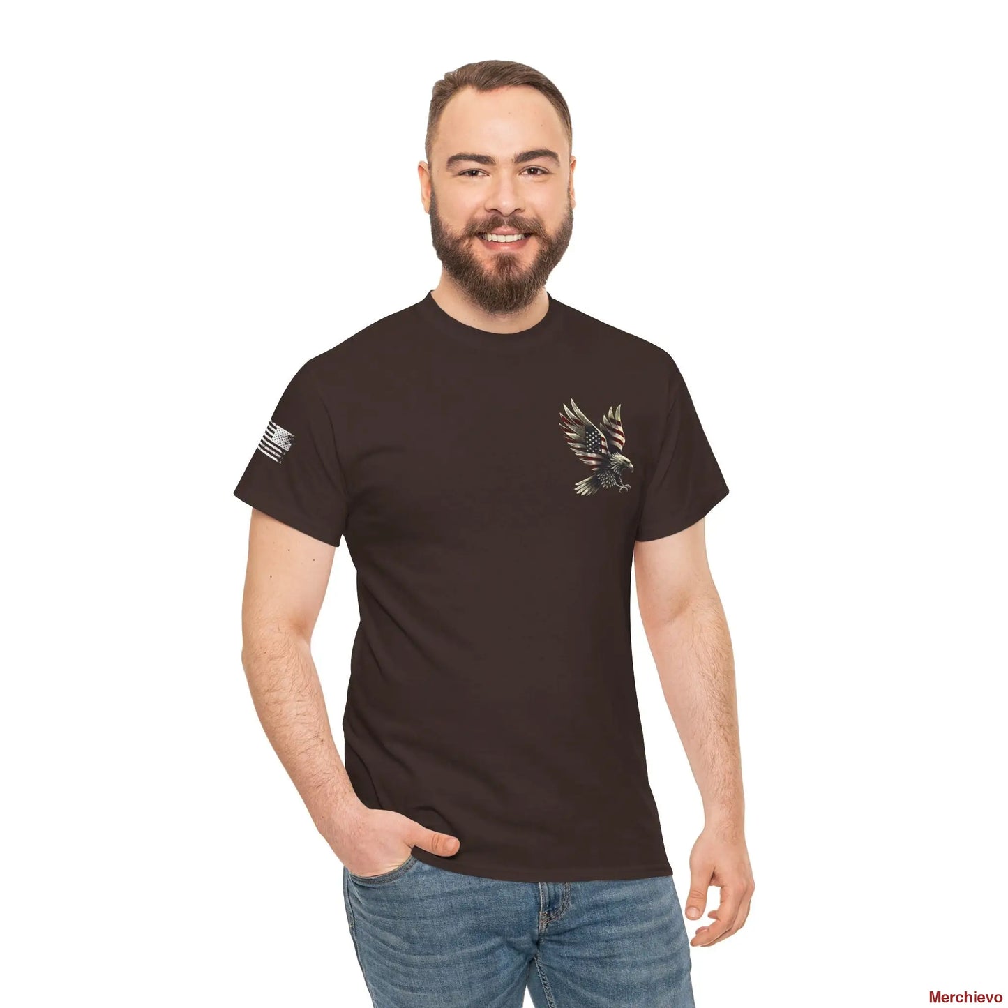 Liberty Reloaded 2.0 // Vintage Eagle Heavy Cotton Tee Dark Chocolate / S T-Shirt